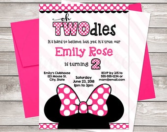 Minnie Mouse Invites Etsy