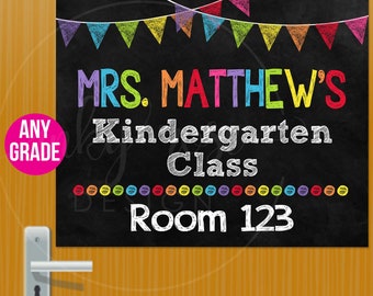 science class door sign teacher sign personalized sign classroom