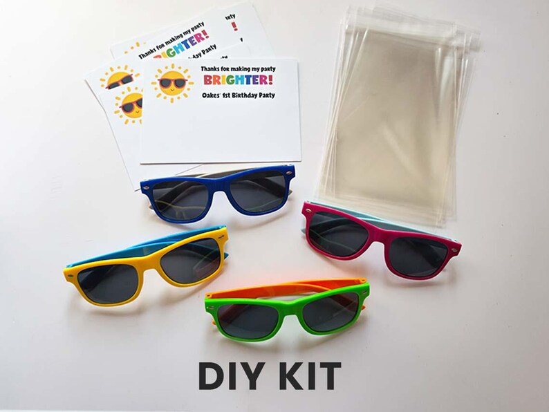 Pool Party Favors Kids Birthday Party Favors Swim Party Favors Summer Birthday Party Beach Party Favor Sunglasses Favors for Kids Girls Boys DIY Kit