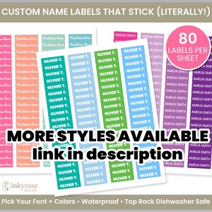 School Labels for Girls Boys Kids Teachers, School Stickers Labels ...