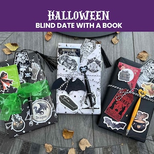 Halloween Blind Date with a Book, Fall Gift for Women, Autumn Bookish Gifts for Reader, Blind Book Date Night, Book Lover, BookTok, Bookworm