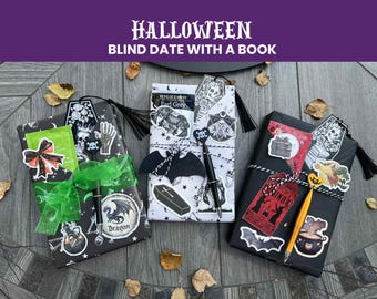 Halloween Blind Date with a Book, Fall Gift for Women, Autumn Bookish Gifts for Reader, Blind Book Date Night, Book Lover, BookTok, Bookworm