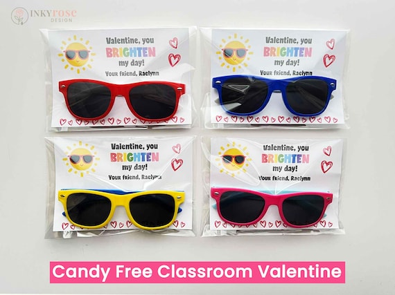 Sunglasses Valentines Day Cards, PRINTED Valentine  display picture 2