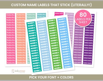 Daycare Labels Name Labels Custom Name Label Stickers Personalized Name Sticker for School Name Labels Back to School Supplies Boys Girls