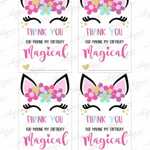 Unicorn Party Favors, PRINTABLE Unicorn Lollipop Holder INSTANT ...