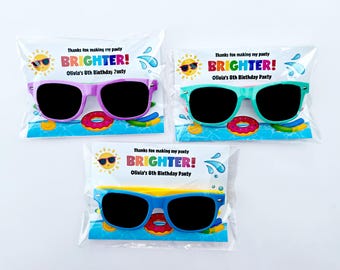Pool Party Favors Kids Birthday Party Favors Swim Party Favors Summer Birthday Party Beach Party Favor Sunglasses Favors for Kids Girls Boys