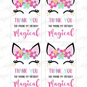 Unicorn Party Favors, PRINTABLE Unicorn Lollipop Holder INSTANT ...