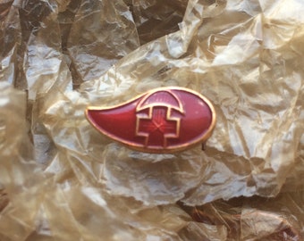 Insignia de gota de sangre, pin soviético de donante de sangre, pin vintage de la Cruz Roja, donante de sangre, pin vintage de la URSS, fabricado en la URSS en 1971