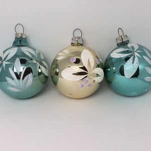 Ornaments New Year&#39;s, vintage, Set of 3, USSR.