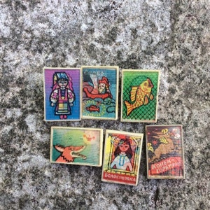 Children&#39;s badges, Set of 8, Animal, Cheburashka, Crocodile Gena, Vintage collectible badge, Made in USSR, 1970s