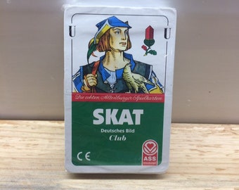 vintage playing cards, German decks, SKAT, vintage playing cards, Аldenburg, Deck 32 cards, 1970s