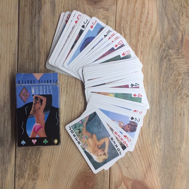 Deck of 54 cards pinup playing cards Adult cover girls Etsy