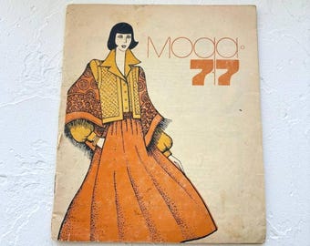 Digital Download, FASHION-1977s USSR, Vintage Fashion Magazine, 32 pages, with 16 patterns