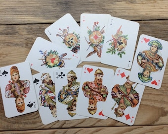 Vintage Spelkort Obergs 1956 Stockholm Playing Cards 2 Decks