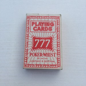 naipes antiguos, cartas húngaras, una baraja completa de 55 cartas, una baraja rara, década de 1980, URSS