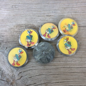 Russisches Abzeichen, Donald Duck, Duck Poppy Duck, Charakter aus Cartoon, russischer Vintage Pin, Made in UdSSR, 1970er Jahre