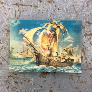 Grußkarte, 3D, Vintage Postkarte 1984 UDSSR