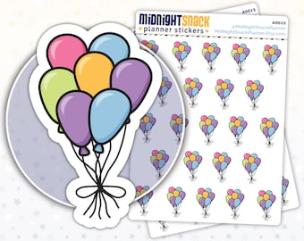 Party Balloons Icon Sticker | Birthday Party Planner Sticker