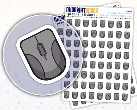Computer Mouse Icon Sticker | Online Planner Sticker | Laptop Accessory Sticker | Office Supplies