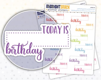 Birthday Reminder Planner Sticker | Birthday Functional Sticker