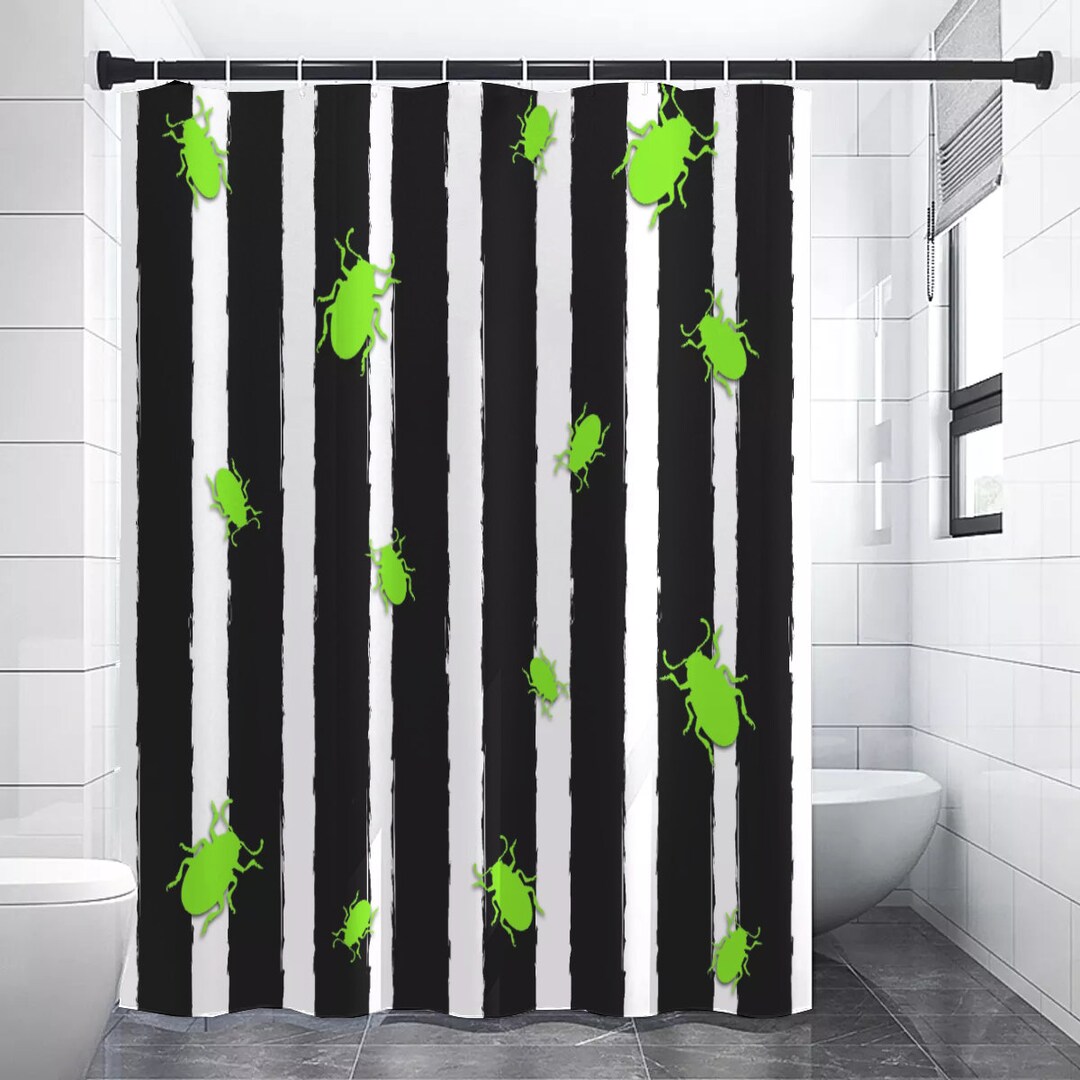 Crawling Beetles / Beetlejuice / Shower Curtains 150gsm Etsy