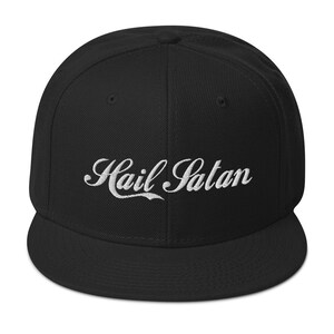 Hail Satan  Snapback Hat / Embroidered