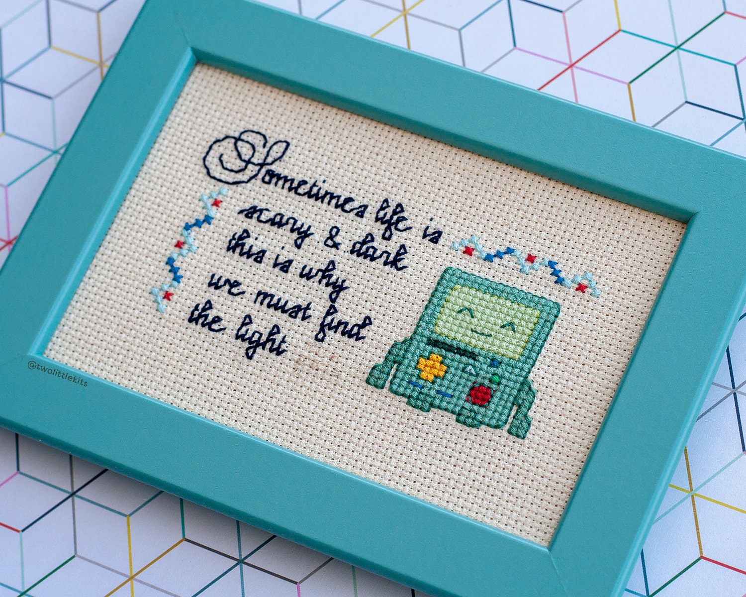 Pattern find Light Cross Stitch // Inspirational Etsy