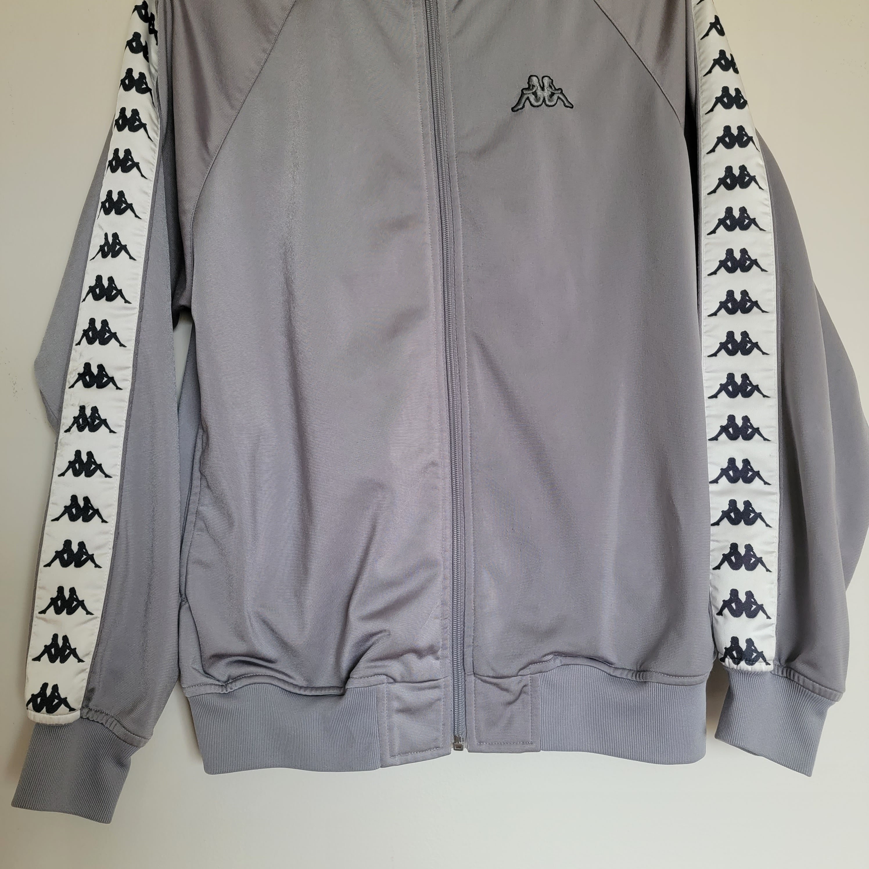 Great Vintage Condition Small Grey/gray Kappa Zip up Jacket