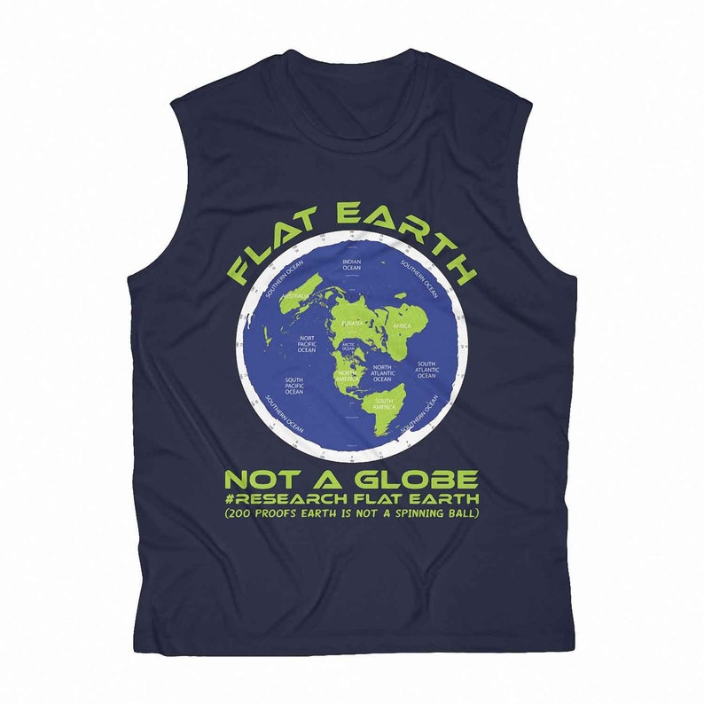 The Earth Is Flat Earth T-Shirt Hoodie Tank Top Gifts image 4