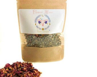 Flower Moon Yoni Steam Blend, PH Balance Yoni Tea Blend,  Cleansing, Hormone Balance Support, Menstrual Cycle Support, Ayurveda