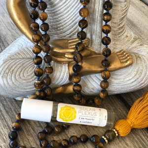 Solar Plexus Chakra Citrine Crystal Infused Essential Oil Roller, With Botanicals image 6