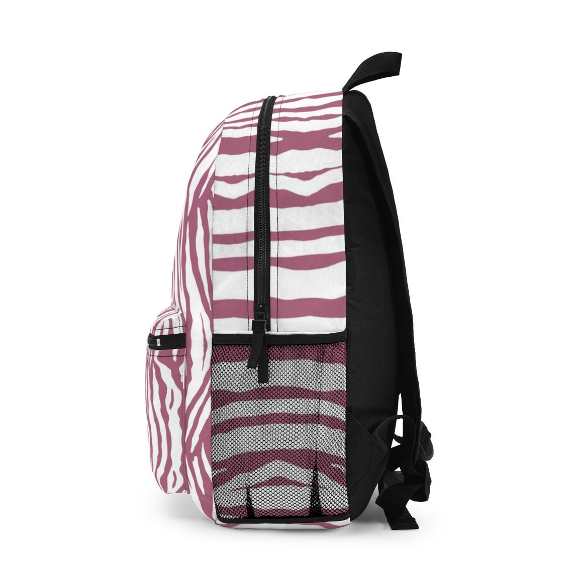 Pink Zebra Backpack Made in USA Back To School Bag Unique Etsy
