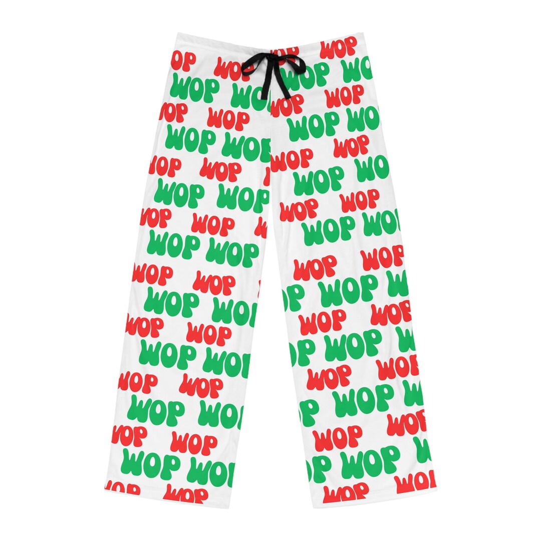 Gift Rapper Cloths Wop Men's Pajama Pants, Hip Hop Lounge Sleepwear, Music Lover Gift ...