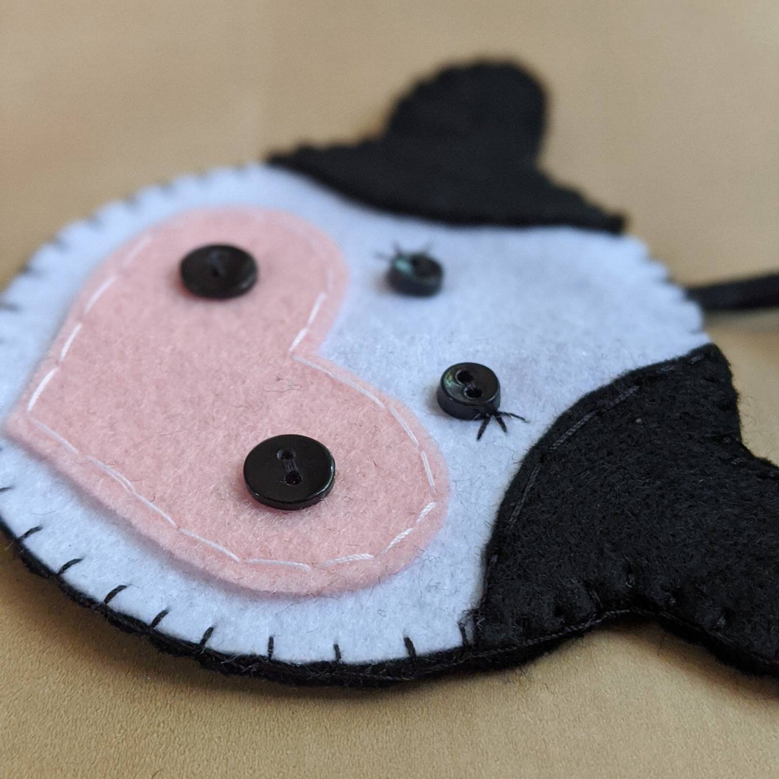 Cow Handmade Felt Christmas Ornament Gift for Cow Lovers Etsy