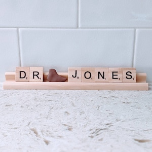 Personalized Foot Doctor Scrabble Tile Name Plates | Podiatrist Gift | Custom Gift for Doctor, Foot Doctor, Podiatry, Orthopedic Surgeon