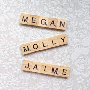 Personalized Name Scrabble Tile Fridge Magnet | Flexible Magnet, Custom Magnet, Name Personalized Gift