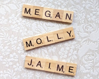 Personalized Name Scrabble Tile Fridge Magnet | Flexible Magnet, Custom Magnet, Name Personalized Gift