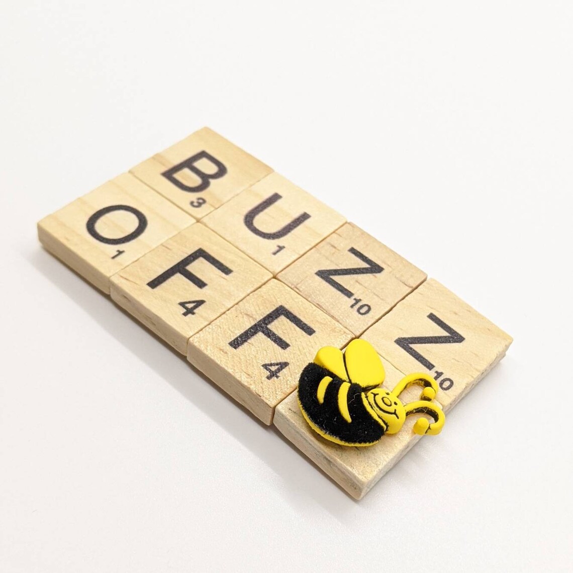 Buzz Off Bee Scrabble Tile Fridge Anti Etsy