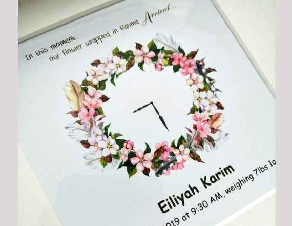 Muslim Baby Gift Islamic Baby Gift Box Frame Muslim Gift Etsy