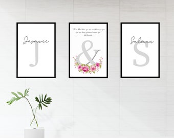 Personalised Islamic wedding gift Muslim wedding gift Nikkah gift Islamic frame islamic gift Islamic wall art Islamic art Muslim wall art