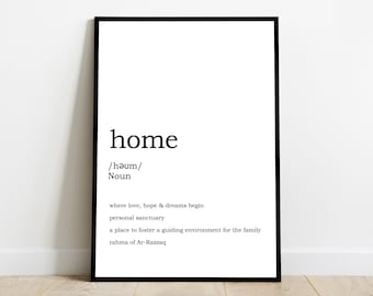 Islamic Home definition Islamic wall art Muslim wall art Islamic prints Muslim gifts Islamic gifts Islamic frame modern islamic quotes