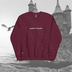 Maker Embroidered Long Sleeve Sweatshirt, Gildan 18000 Sweater