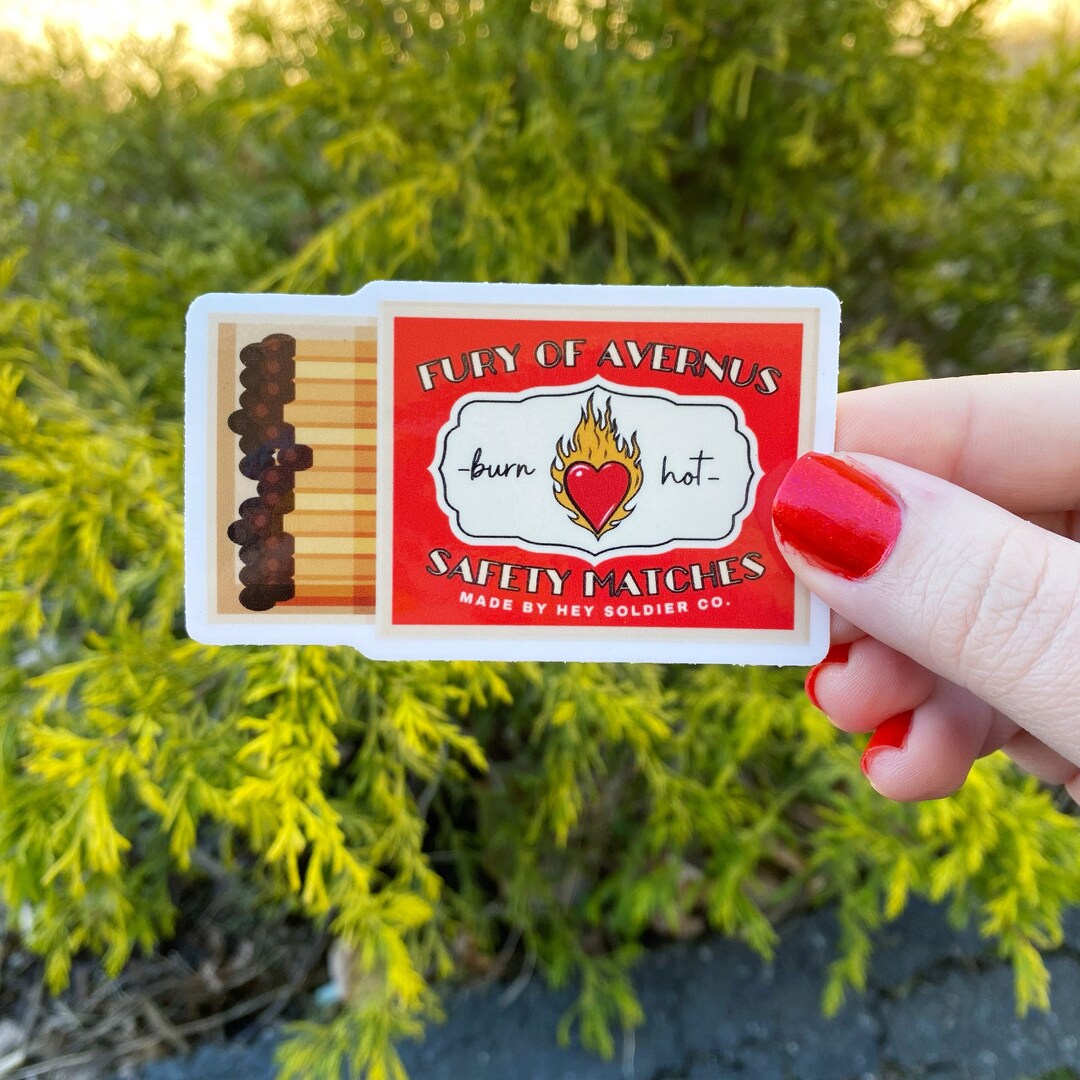 Vinyl Fiery Friend Safety Match Sticker - Etsy