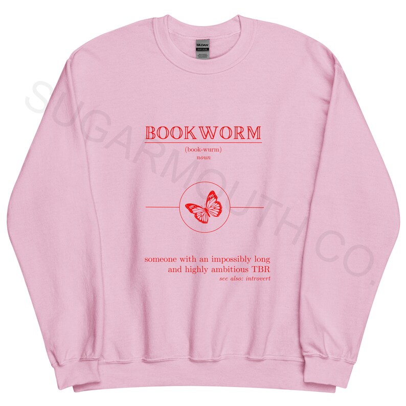 Bookworm Definition Sweater Etsy UK