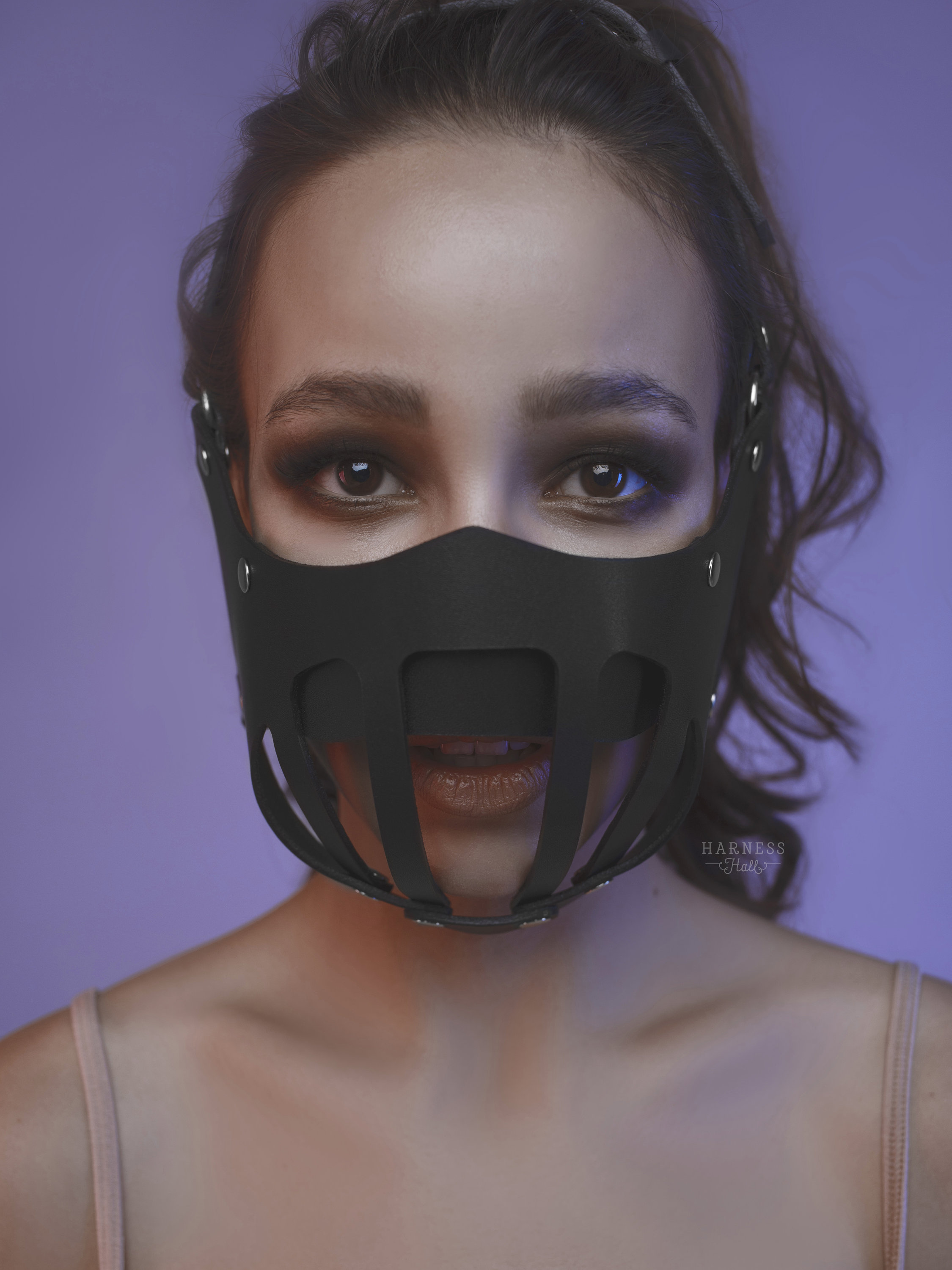 Hannibal Lecter mask leather bdsm mask woman halloween mask Etsy