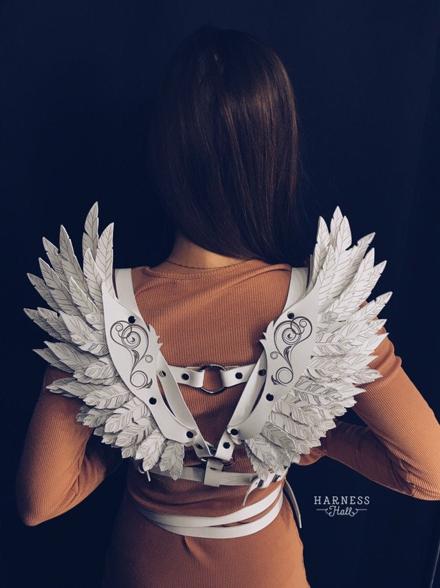 Leather Harness Wingsharness Wings Bodyshoulder Harness With Etsy
