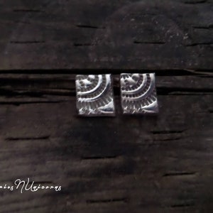 Sterling Silver Women&#39;s Stud Earrings - Mandala Small Earrings - Unique Silver Earrings - Small Handmade Earrings - Spiritual Earrings