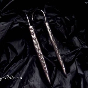 Women's Sterling Silver Handmade "Sahara" Spear Earrings - Women's Spear Earrings - Silver Earrings - Bold Dangle Earrings - Gift Of Jewelry