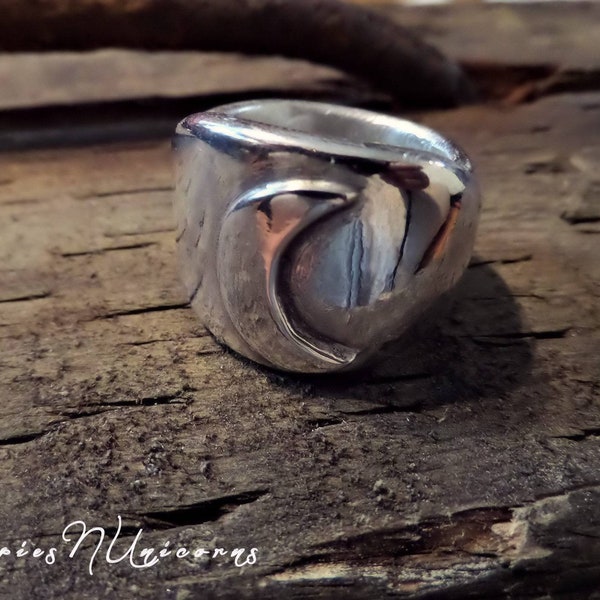 925 Sterling Silver Jewelry, Crescentmoon Ring, Silver 925 Moon Ring, 925 Silver Moon Ring, Dainty Moon Ring 925, 925 Dainty Moon Ring