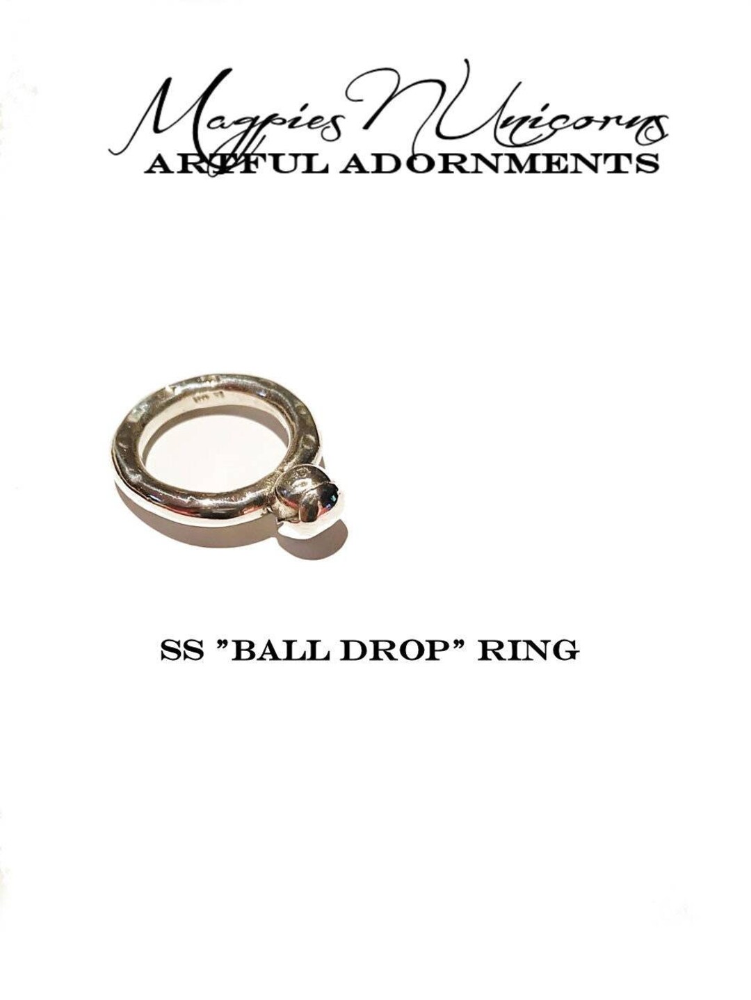 Stacking Ring, Bubble Ring, Single Bead Ring, Men's Silver Ring, Women